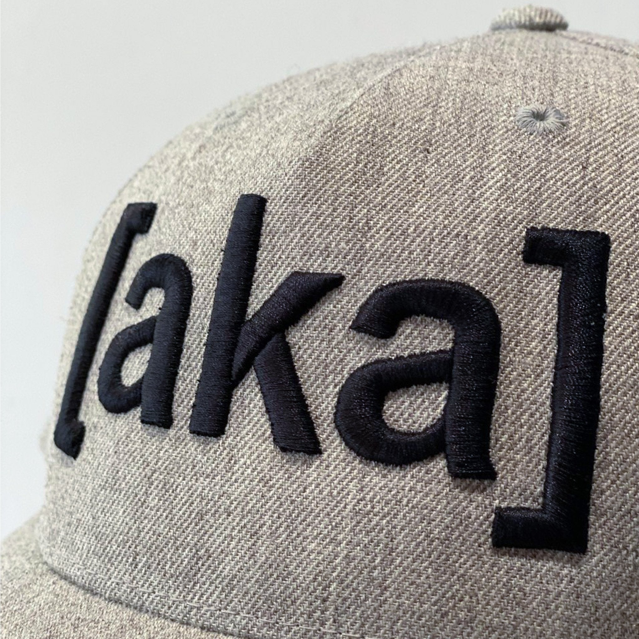 AKA Snapback Hat - Black on Heather Grey - [aka]