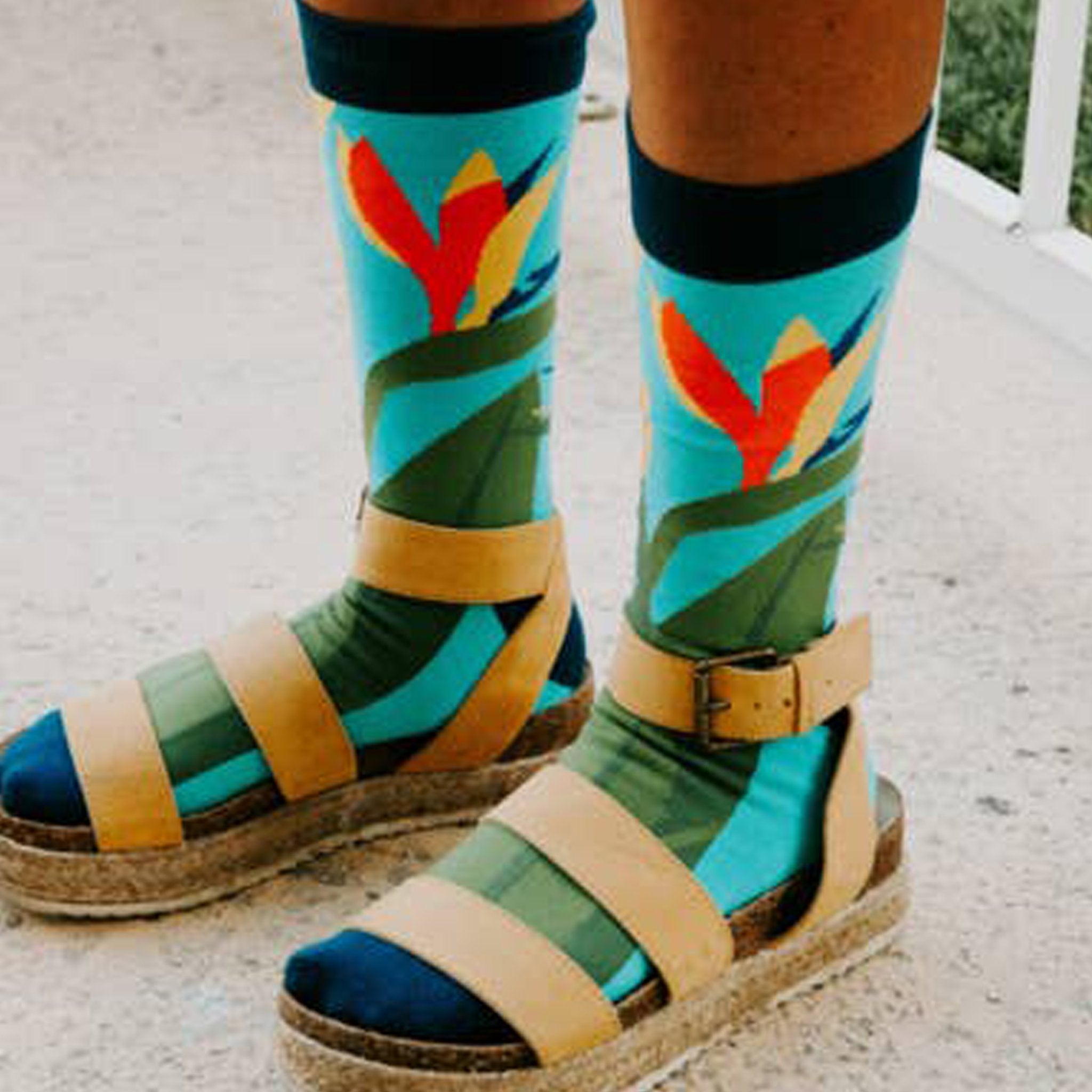 Bird of Paradise Crew Sock - [aka]