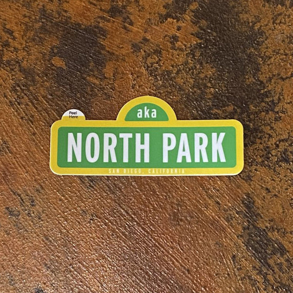North Park Street Sign Sticker - [aka]